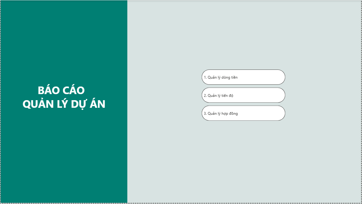 Mẫu Báo cáo Quản lý dự án xây dựng